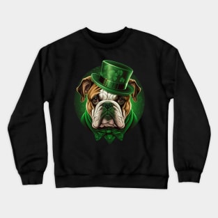 Bulldog St. Patrick's Day Crewneck Sweatshirt
